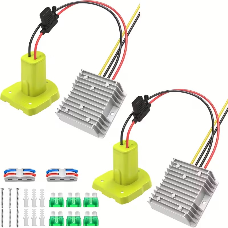 2-Pack Converter Kit for 18V to 12V Power Conversion