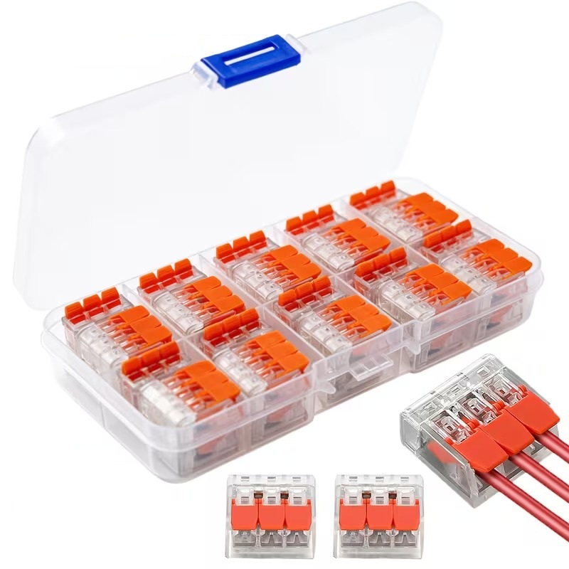 30 Pcs Lever-Style Push-In Wire Connector Kit